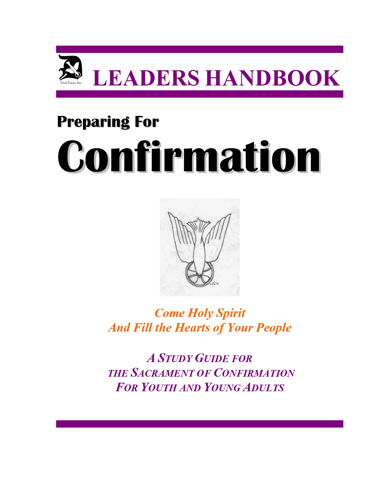 Confirmation Class Study Guide  with Answer Sheets for Leaders